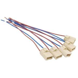 2pcs G9 Ceramics Aging Wiring Lamp Holder with Cable Led Light Converter Screw Bulb Socket Adapter Halogen Lamp Base