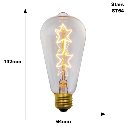 Retro Edison Bulb E27 220V 40W ST64 G80 G95 G125 Ampoule Vintage Edison Bulb Incandescent Lamp Filament Light Bulb Home Decor - Image 8