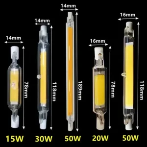 PaaMaa R7S LED COB Glass Tube AC 110V 220V