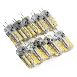 10pcs G4 LED Bulbs 2W 3W 5W 9W 12W 15W 12V AC 220V Saving Silicone Lamp 360Beam Angle Replace halogen Light Spotlight Chandelier