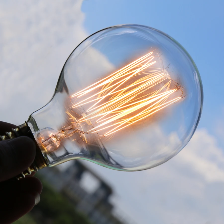 Retro Edison Bulb E27 220V 40W ST64 G80 G95 G125 Ampoule Vintage Edison Bulb Incandescent Lamp Filament Light Bulb Home Decor - Image 5