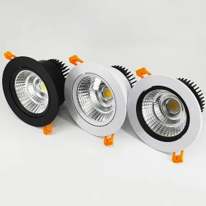Dimmable COB LED Ceiling Downlights 5W 7W 9W 12W 15W 18W Recessed LED Spot Lights AC110~240V LED Ceiling Lamp Indoor Lighting